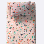 Jogo De Cama Solteiro Doce Vida Misto 2 Pçs Faroeste Bege