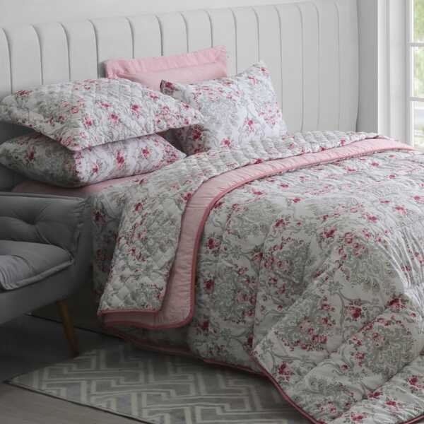 Jogo De Cama Solteiro Duplo 3 Peças Sultan Realce Premium Tam