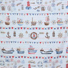 Jogo de Cama Solteiro Infantil Marujo Azul Karsten Percal 180