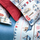 Jogo de Cama Solteiro Infantil Marujo Azul Karsten Percal 180