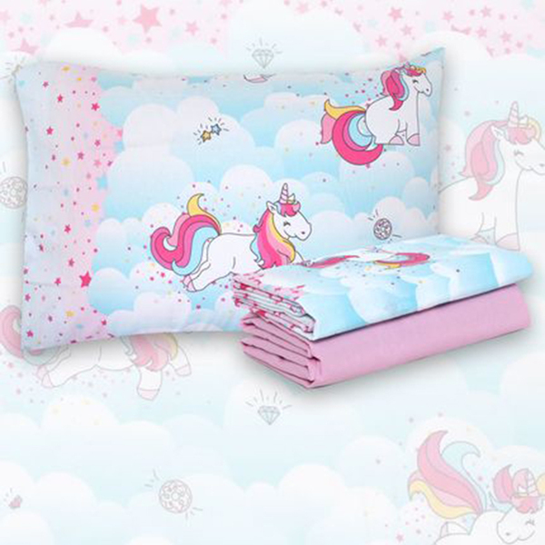 Jogo de cama infantil unicórnio clearance