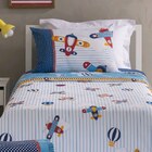 Jogo de Cama Solteiro Infantil Menino Aviões 3peças Santista