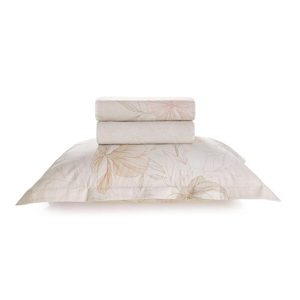 Jogo De Cama Solteiro Karsten 180 Fios Percal 100% Algodão Na