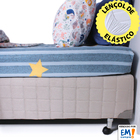 Jogo De Cama Solteiro Lençol Infantil 3 Peças Estampado Bf Co