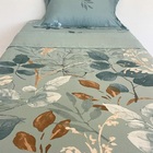 Jogo De Cama Solteiro Lepper 100% Algodão Cinza