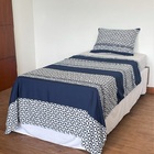 Jogo De Cama Solteiro Lepper Simetria Azul