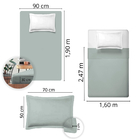 Jogo De Cama Solteiro Liso 300 Fios Nova América Verde