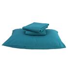 Jogo De Cama Solteiro Listrado Verde Água - A\casa