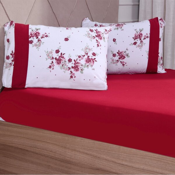 Jogo De Cama Solteiro Malha 100% Algodão Bella Cama