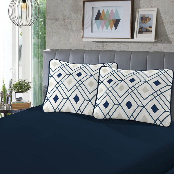 Jogo De Cama - Solteiro - Malha - 2 Peças - 100% Algodão - La