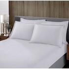 Jogo De Cama Solteiro Malha Liso 2 Peças Image Branco