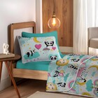 Jogo De Cama - Solteiro - Malha - Love Panda - 3 Peças - 100%