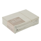 Jogo de Cama Solteiro Padro 3 Peas Algodo 150 Fios Bege Beca Decor