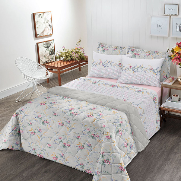 Jogo De Cama - Solteiro - Royal - Vivian - 3 Peças - 100% Alg