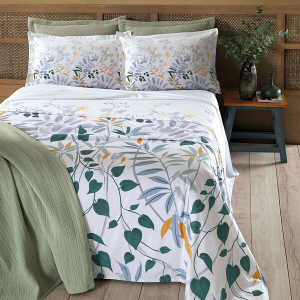 Jogo De Cama Solteiro Safira Am-5009 Com 3 Peças  Susana