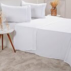 Jogo De Cama Solteiro Serenitá 3 Pçs Bordado Festonê 88x188x3