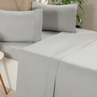 Jogo De Cama Solteiro Serenitá 3 Pçs Bordado Festonê 88x188x3