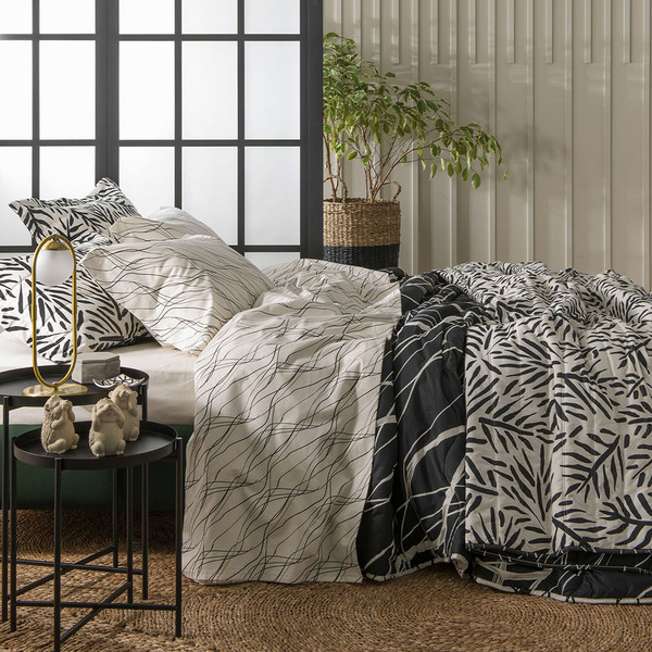 Jogo De Cama - Solteiro - Total Mix - 180 Fios - Nanquim - 10