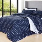 Jogo De Cama Solteiro Vida Bela Vintage Blue Marine Kacyumara