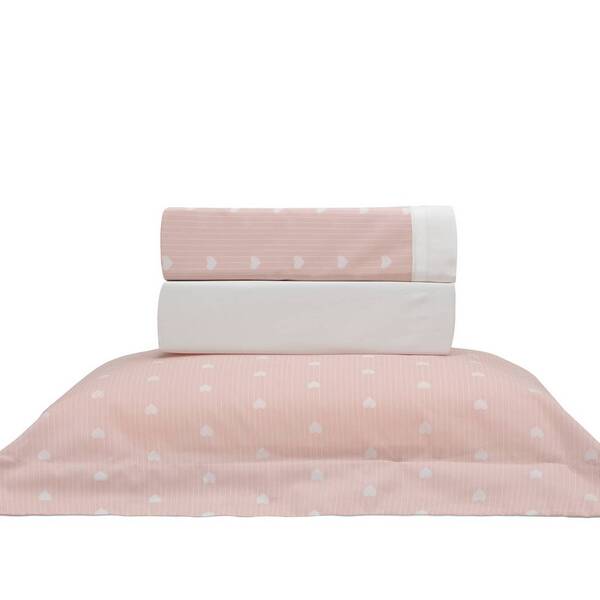 Jogo De Cama Solteiro Vida Bela Vintage Love Rose Kacyumara