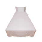 Jogo De Cama Stripe 300 Fios Cama Solteiro 2 Peças - Magic En