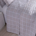 Jogo De Cama Tamanho King Size 3 Peças Estampado Grid Cinza 1