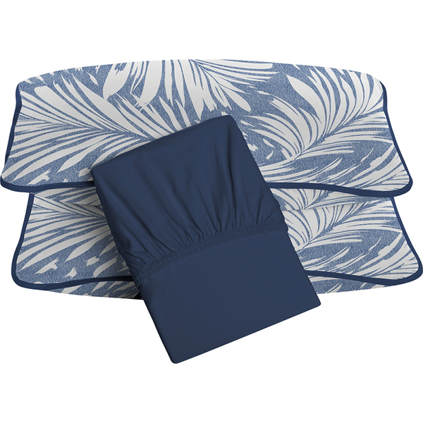 Jogo De Cama Tecebem Queen Malha 3 Pçs Alex Premium Mediterrâ