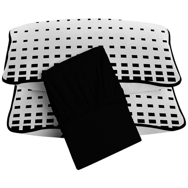 Jogo De Cama Tecebem Queen Malha 3 Pçs Lucas Premium Granito