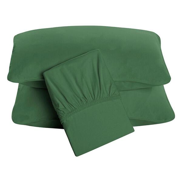 Jogo De Cama Tecebem Queen Malha Lisa 3 Pçs Premium Oliva