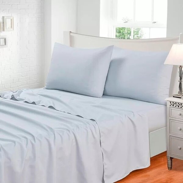 Jogo De Cama Toque De Seda 300 Fios 3 Peças - Jolitex Cinza -