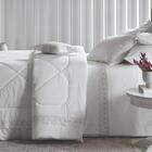 Jogo De Cama Trussardi Noelle Casal 4 Peças Branco Platina