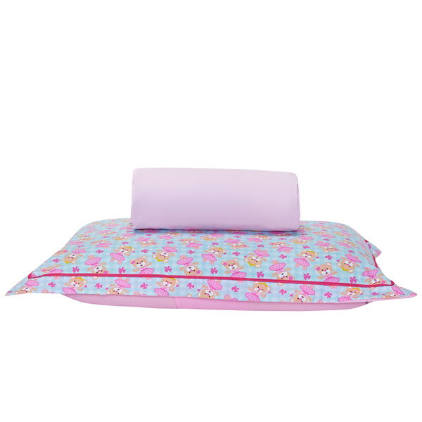 Jogo De Cama Ursinha Rosa Solteiro 02 Peças - Percal 140 Fios