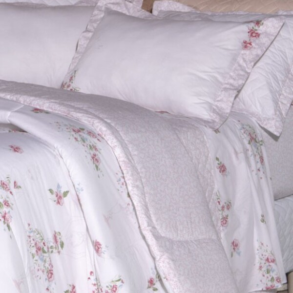 Jogo De Cama Vida Bela 200 Fios Ballet - King