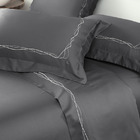 Jogo De Cama Windsor Kacyumara 300 Fios Chumbo/cinza Mix - Ki