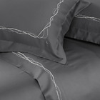 Jogo De Cama Windsor Kacyumara 300 Fios Chumbo/cinza Mix - Ki