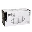 Jogo De Canecas Borossilicato 300 Ml 2 Peças - A\casa