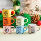 Jogo De Canecas Em Porcelana Bon Gourmet Motive 6 Peças 130ml