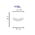 Jogo De Canecas Em Vidro Lyor 125ml 6 Peças