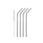 Jogo De Canudos Tramontina Em Aço Inox Com Escova 5 Peças