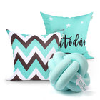 Jogo De Capa Almofada Para Quarto Azul 2 Unidades 45cm X 45cm