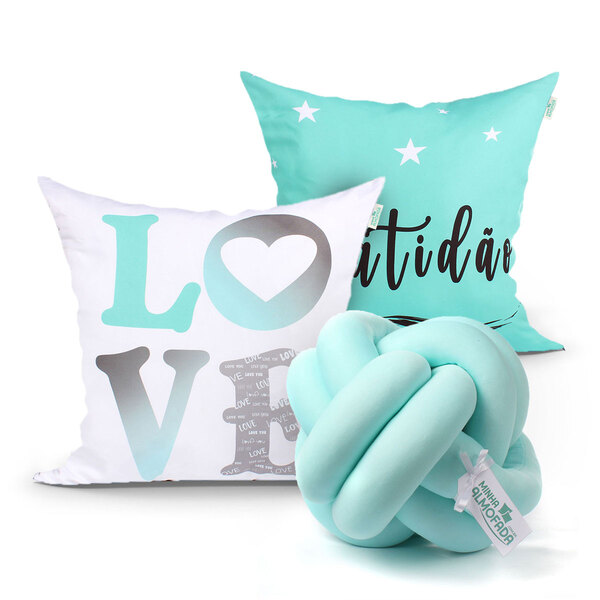 Jogo De Capa De Almofada Decorativa Love 2 Unidades 45cm X 45