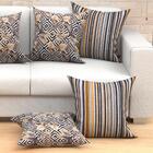 Jogo De Capa De Almofada Listrada 4 Unidades 60cm X 60cm Teci