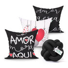 Jogo De Capa De Almofada Para Quarto Decorativa 3 Unidades +