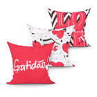 Jogo De Capa De Almofada Para Quarto Estampada Gratidão Kit C