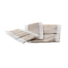 Jogo De Capas De Tecido Bege (conj. 3 Peças)