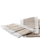 Jogo De Capas De Tecido Bege (conj. 3 Peças)