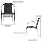 Jogo De Careiras Em Aluminio E Fibra Sintetica Tóquio 6 Unida