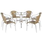 Jogo De Careiras Em Aluminio E Fibra Sintetica Tóquio 6 Unida