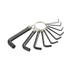 Jogo De Chave Allen Curta 1 5 10mm 10 Peças Oxidado Preto Com