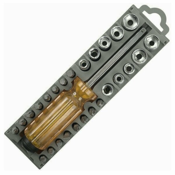 Jogo De Chave Bits Com 28 Peças Phillips Fenda Torx